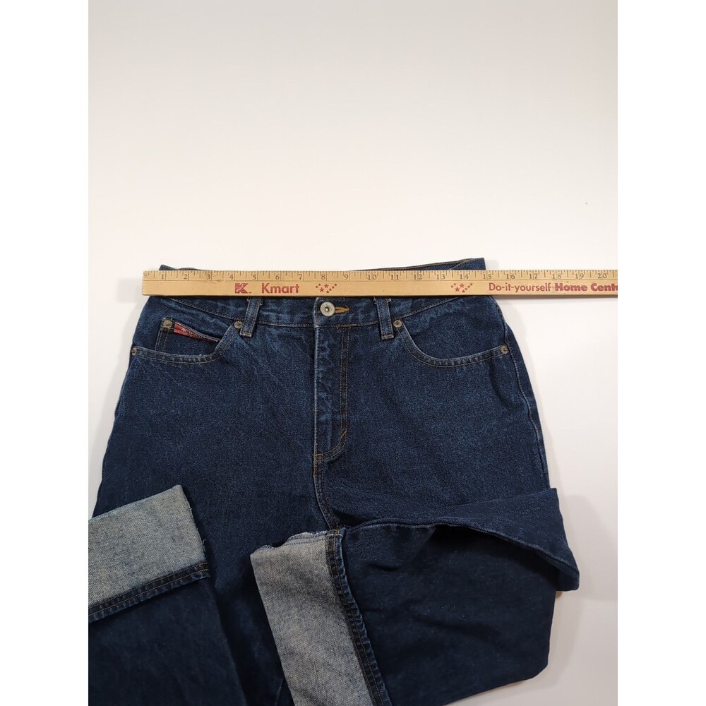 Women's Dark Blue Cropped Jeans - Classic Ankle Length - Picture 7 of 9